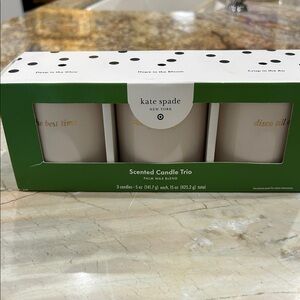 Kate Spade for target scented candle trio. NIB